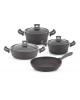 Hascevher Germanitium 7 Parça Granit Set - Gri